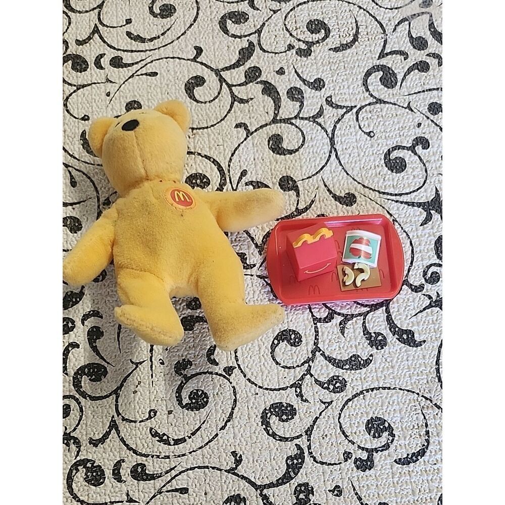 McDonald's Yellow Bear Plush with a Happy Meal